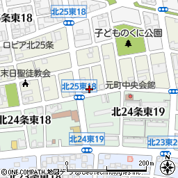 北海道札幌市東区北２５条東19丁目1-14周辺の地図