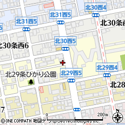 札幌北二十九条郵便局周辺の地図