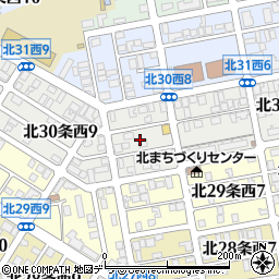 北海道札幌市北区北３０条西8丁目周辺の地図