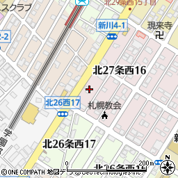 北海道札幌市北区北２７条西16丁目3周辺の地図
