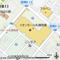 北洋銀行イオンモール札幌発寒 ＡＴＭ周辺の地図