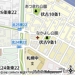 北海道札幌市東区伏古９条1丁目3周辺の地図