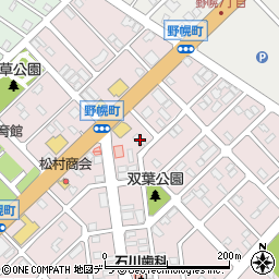 北海道江別市野幌町27-22周辺の地図