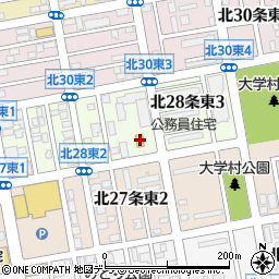 ローソン札幌北２８条東店周辺の地図