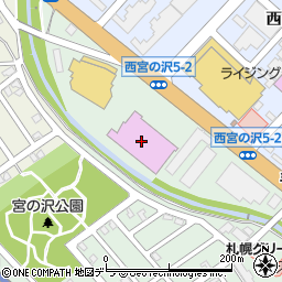 キャッツアイ手稲店周辺の地図