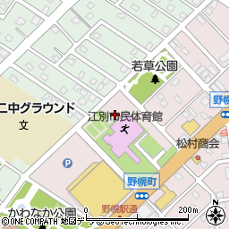 北海道江別市野幌町9-8周辺の地図
