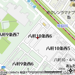 北海道札幌市西区八軒１０条西6丁目3周辺の地図