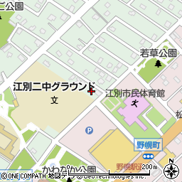 北海道江別市野幌代々木町52-11周辺の地図
