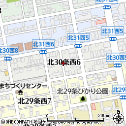 北海道札幌市北区北３０条西6丁目周辺の地図