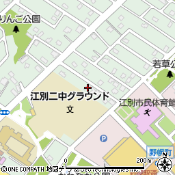 北海道江別市野幌代々木町52-7周辺の地図