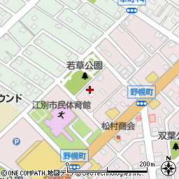 北海道江別市野幌町7-14周辺の地図