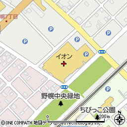 イオン江別店周辺の地図