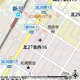 北海道札幌市北区北２７条西16丁目5周辺の地図