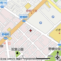 北海道江別市野幌町15-12周辺の地図
