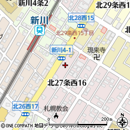 北海道札幌市北区北２７条西16丁目4周辺の地図