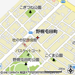 北海道江別市野幌屯田町周辺の地図
