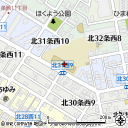 札幌市立北陽小学校周辺の地図