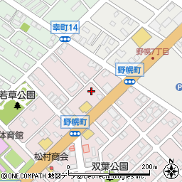 北海道江別市野幌町3-17周辺の地図