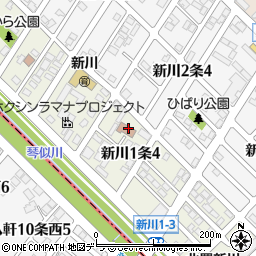 [葬儀場]新川地区会館周辺の地図