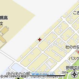 北海道江別市野幌屯田町16周辺の地図