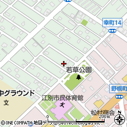 北海道江別市野幌代々木町47-10周辺の地図