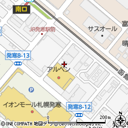 北海道札幌市西区発寒９条12丁目周辺の地図