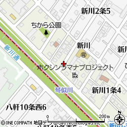 北海道札幌市北区新川１条5丁目周辺の地図