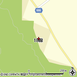 北海道釧路市阿寒町下仁々志別１８線周辺の地図