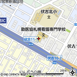 勤医協札幌看護専門学校周辺の地図