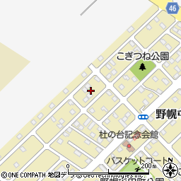 北海道江別市野幌屯田町9周辺の地図