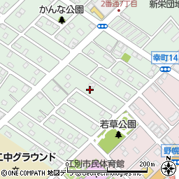 北海道江別市野幌代々木町45周辺の地図