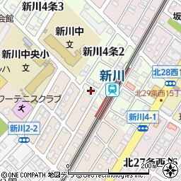 北海道札幌市北区新川４条2丁目2周辺の地図