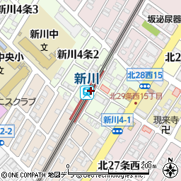 北海道札幌市北区周辺の地図