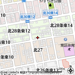 ルミエール北２８条Ｂ周辺の地図