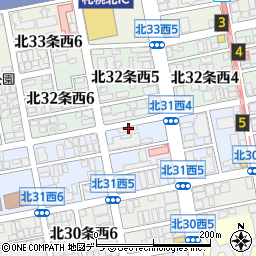 トヨタレンタリース札幌北３４条駅前店周辺の地図