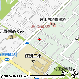 北海道江別市野幌代々木町31-20周辺の地図