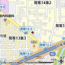 北海道札幌市西区発寒１４条2丁目3周辺の地図