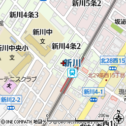北海道札幌市北区新川４条2丁目3周辺の地図