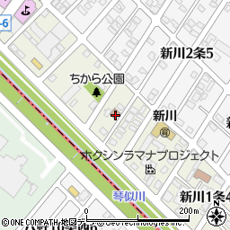 札幌新川一条郵便局 ＡＴＭ周辺の地図