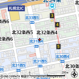 やきとり大吉 北32条店周辺の地図