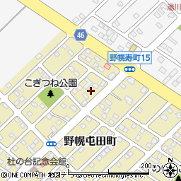 北海道江別市野幌屯田町5周辺の地図