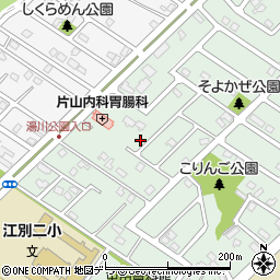 北海道江別市野幌代々木町17-14周辺の地図