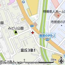 らぁめん銀波露 札幌手稲店周辺の地図