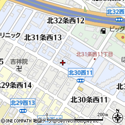 浦辻塗装株式会社　札幌営業所周辺の地図