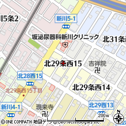北日本調剤北２９条薬局周辺の地図