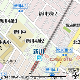 北海道札幌市北区新川４条2丁目4周辺の地図