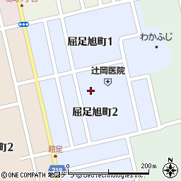 北海道上川郡新得町屈足旭町2丁目72周辺の地図