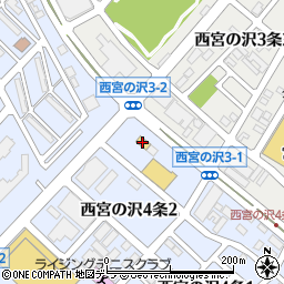 セブンイレブン札幌西宮の沢４条店周辺の地図