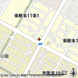北海道札幌市東区東雁来１１条1丁目8-16周辺の地図