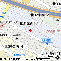 北海道札幌市北区北３１条西13丁目1周辺の地図